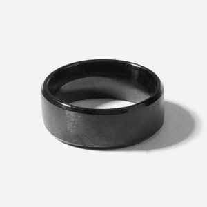 Men's Black Medal Ring